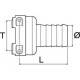 Arag rovné hadicové prípojky, vidlicový spoj ( T1 - T4 )